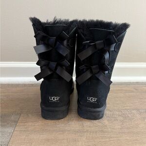 UGG Women's Black Ribbon Winter Boots
